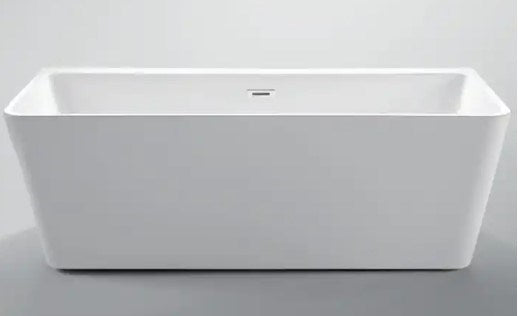 Freestanding Back To Wall Bathtub Square