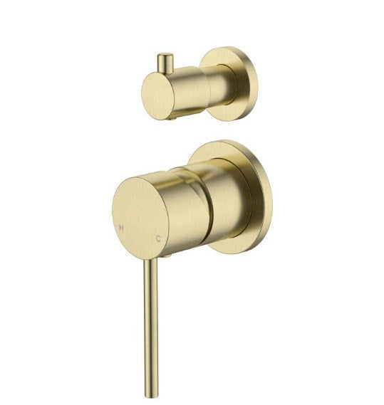 Star Mini Shower Diverter Mixer With Small Backplate