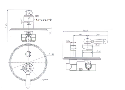 Bordeaux Shower Diverter Mixer