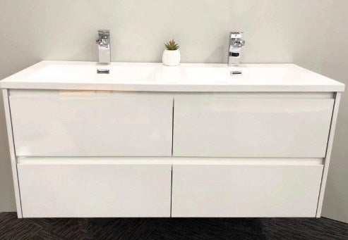 Geneva Wall-Hung Vanity With Double Basin 1200mm