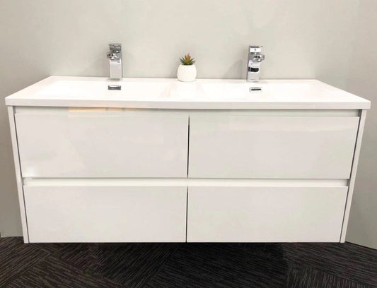 Geneva Wall-Hung Vanity With Double Basin 1200mm