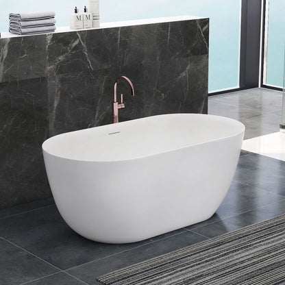 VCBC Oval Freestanding Bathtub with overflow and pop waste