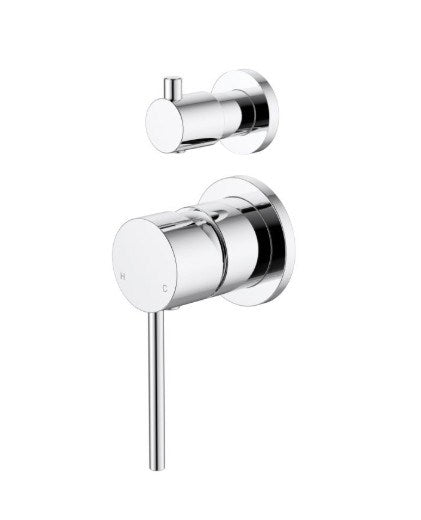 Star Mini Shower Diverter Mixer With Small Backplate